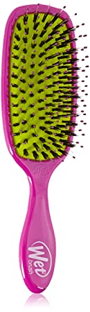 Wet Brush Shine Enhancer Hair Brush - Purple - Exclusive Ultra-soft IntelliFlex Bristles - Natural Boar Bristles Leave Hair Shiny And Smooth For All Hair Types - For Women, Men, Wet And Dry Hair