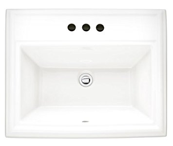 American Standard 0700.004.020 Town Square Countertop Sink with 4-Inch Faucet Spacing, White