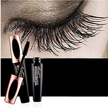 2019 4D Fiber Lash Mascara Black - Thickening, Lengthening, Smudge Proof, Hypoallergenic, Waterproof - Extension Curling Eye Lashes Crazy Long Style by Posional