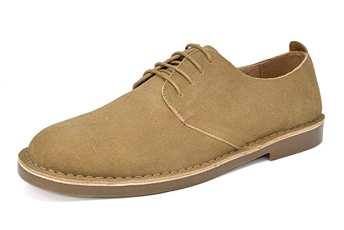 BRUNO MARC NEW YORK Men's Suede Leather Lace up Oxfords Shoes