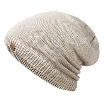 Slouchy Long Oversized Beanie Hat for Women and Men, Variy Styles and Colors Fleece Lined Winter Warm Knit Cap by REDESS