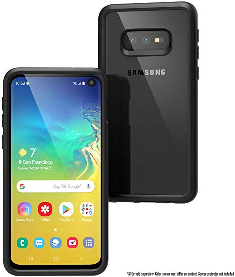 Catalyst Samsung Galaxy S10e Case Military Impact Resistant, Shock Proof, Drop Proof 9.9ft, Impact Truss Cushioning System, Raised Bezels, Lanyard Included - Stealth Black