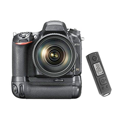 Meike MK-DR750 Built-in 2.4g Wireless Control Battery Grip for Nikon D750 AS MB-D16