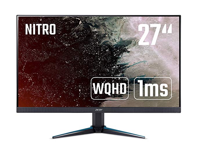Acer Nitro VG270UPbmiipx 27 inch WQHD 144 Hz, Gaming Monitor, (IPS Panel, FreeSync, 144Hz, 1ms, ZeroFrame, DP, HDMI, Speakers) Black
