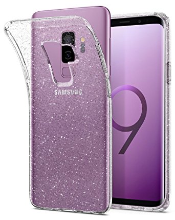 Spigen Liquid Crystal Galaxy S9 Plus Case with Light but Durable Flexible Clear TPU Protection for Samsung Galaxy S9 Plus (2018) - Glitter Crystal Quartz