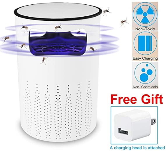 AICase Electric Mosquito Lamp,USB UV Lamp Bug Zappers No Noise No Radiation Insect Killer Flies Trap with Trap Lamp for Indoor Home