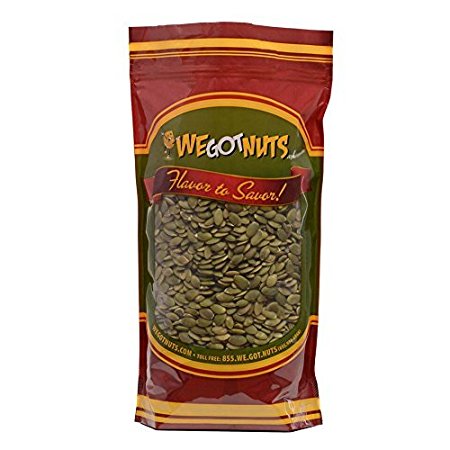 We Got Nuts Pumpkin Seeds Healthy Snacks 5Lbs Bag | Raw Pepitas With No Shell | For Baking, Salad Toppings, Cereal, Roasting & More | Low Calorie Nuts, Full Of Antioxidants, Minerals, Zinc & Nutrients