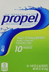 Gatorade Propel Powder Sticks Kiwi Strawberry, 10-count (Pack of 6)