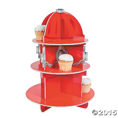 Fire Hydrant Cupcake Holder Stand RED 1 1 1 LB