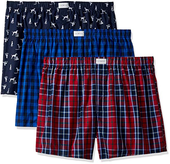 Tommy Hilfiger Men's Underwear Multipack Cotton Classics Woven Boxer