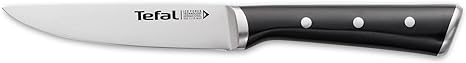 Tefal Ingenio ICE Brushed Steel Knife - Black Utility 11 cm 11 cm Black