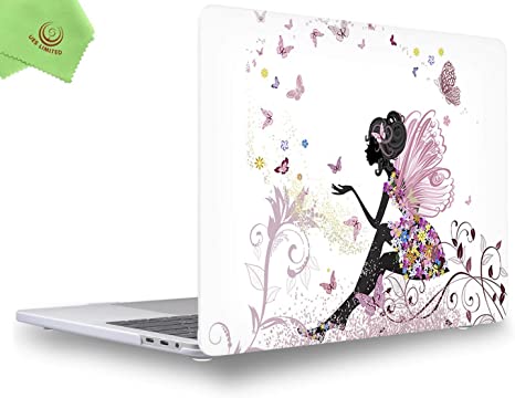 UESWILL MacBook Pro 13 inch Case 2019 2018 2017 2016, Creative Design Smooth Matte Hard Case for MacBook Pro 13 inch (USB-C) with/Without Touch Bar, Model A2159/A1989/A1706/A1708, Fairy