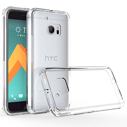 HTC 10 Case Cover, CasePlay Ultra-Thin Premium Crystal Clear Case Lightweight / NO Bulkiness / Shock Absorption / Scratch Resistant Soft TPU Protective bumper Case for HTC 10 (HTC One M10)