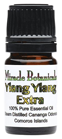 Miracle Botanicals Ylang Ylang Extra Essential Oil - 100% Pure Cananga Odorata (Extra) - 5ml, 10ml, or 30ml Sizes - Therapeutic Grade 5ml