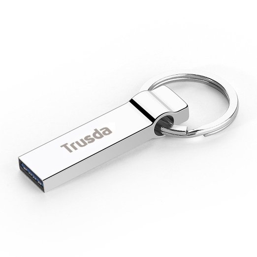 Trusda New U90 32GB USB 3.0 High Speed Portable External Metal Flash Drive Media Storage , Special Design Key Ring
