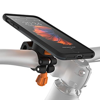 Morpheus Labs M4s iPhone 8 Plus / iPhone 7 Plus Bike Kit, Bike Mount & iPhone 7 Plus Case, Cell Phone Holder for Apple iPhone 7Plus / iPhone 8Plus, Safe Bicycle Phone Mount, Bicycle Holder [SlateGrey]