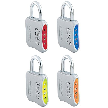 Master Lock Company 653D 4 Pack 2in. Combination Padlock