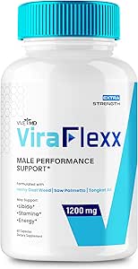 ViraFlexx for Men, ViraFlexx Male Enchantment - Maximum Performance, All Natural Dietary Supplement Extra Strength Pills, ViraFlexx Pro Supports Overall Health, Vira Flexx Reviews (60 Capsules)