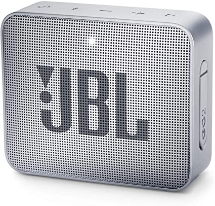 JBL GO 2 Portable Bluetooth Waterproof Speaker, Grey, 4.3 x 4.5 x 1.5