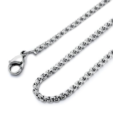 Besteel Womens Mens Stainless Steel Rolo Cable Wheat Chain Link Necklace 16-36 Inch