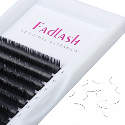 Eyelash Extensions C Curl 0.20mm 8-14mm Mixed Tray Silk Eyelash Extensions Single Volume Lash Extensions Supplies by FADLASH