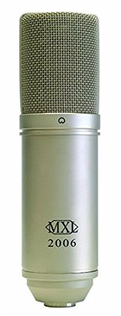 MXL 2006 Large Gold Diaphragm Condenser Microphone with MXL-57 Shock Mount and Carrying Case