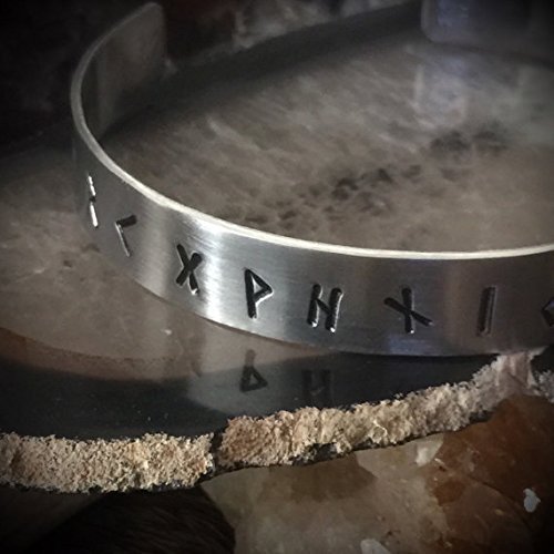 Rune Bracelet - Rune Jewelry Viking - For Men and Women - Fine Silver - Pagan Jewelry - Norse Bracelet