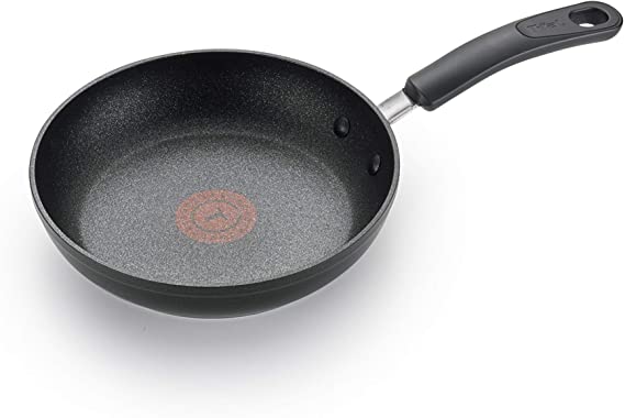 T-fal C5610264 Titanium Advanced Nonstick Thermo-Spot Heat Indicator Dishwasher Safe Cookware Fry Pan, 8-Inch, Black - 2100103844