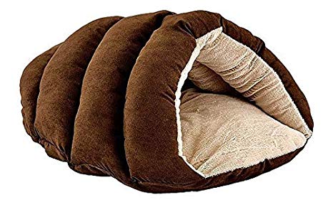 SPOT Ethical Pets Sleep Zone Cuddle Cave - 22" Chocolate - Pet Bed for Cats and Small Dogs - Attractive, Durable, Comfortable, Washable