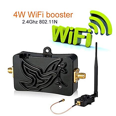 WiFi Signal Booster 2.4Ghz 4W 802.11 Signal Extender WiFi Repeater Broadband Amplifiers for Wireless Router WiFi Range Extender