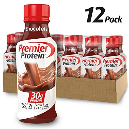Premier Protein 30g Protein Shake, Chocolate, 14 oz bottle, 12 Count