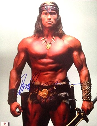Arnold Schwarzenegger Hand Signed Autographed 11x14 Photo Conan GA 742682