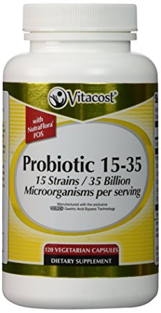 Vitacost Probiotic 15-35 - 35 Billion CFU** -- 120 Vegetarian Capsules