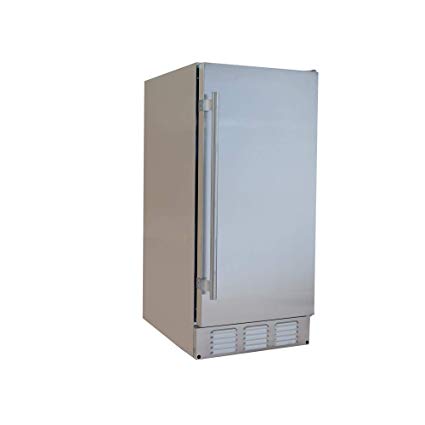 EdgeStar IB250SSOD 15 Inch Wide 20 Lbs. Built-in Outdoor Ice Maker with 25 Lbs. Daily Ice Production - No Drain Required