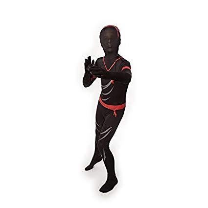 Ninja Kids Morphsuit Costume - size Medium 3'6-3'11 (105cm-119cm)