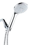 A-Flow8482 Waterfall and Rainfall 3 Function Luxury 45 Handheld Shower Head System  Chrome Finish  60 Flexible Hose Mount Holder Included