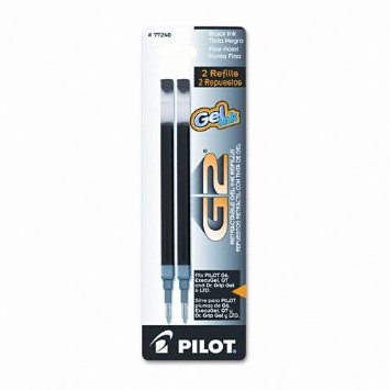 Pilot Products - Pilot - Refill for G2 Gel Dr Grip GelLtd ExecuGel G6 Q7 Fine Tip Black 2Pack - Sold As 1 Pack - Quick-drying water-resistant and smear-free - Patented advanced liquid ink technology - Premium quality performance