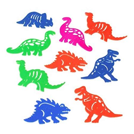 Lot Of 48 Assorted Mini Dinosaur Tracer Stencils