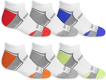 Fruit of the Loom Boys' Everyday Active Low Cut Socks (12 Pack)