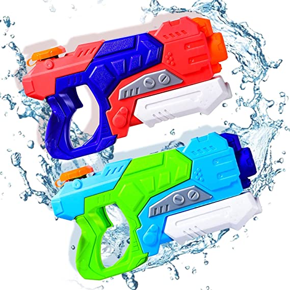 Joyjoz Water Guns for Kids, 2 Pack 1200CC Super Water Blaster Pistol Squirt Gun Soaker Gifts Toys for Boys Girls Children Toddlers and Adults, Pool Summer Swimming Pool Beach Sand Water Fighting Toy