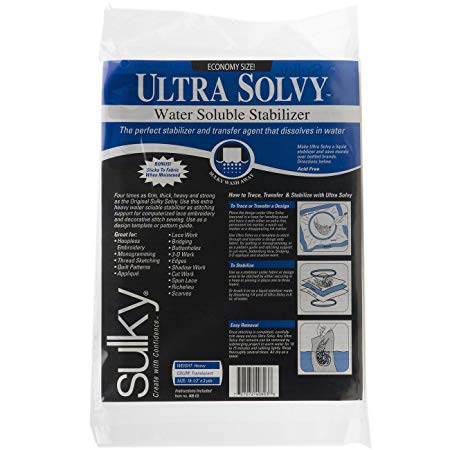 Sulky 408-03 Ultra Solvy Water Soluble Stabilizer