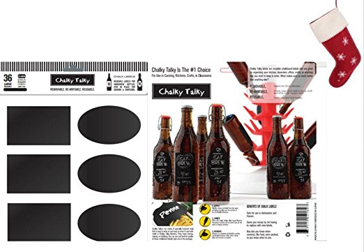 Reusable Personalized Beer Bottle Labels for Home Brewing - Hand Printable Labels Waterproof Vinyl