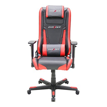 DX Racer Elite Series DOH/EA01/NR Racing Bucket Seat Office Chair Gaming Chair Ergonomic Computer Chair eSports Chair Executive Chair Furniture Rocker With Pillows (Black/Red)