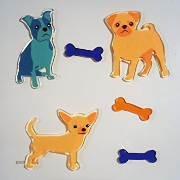GelGems Playful Pups Small Bag Gel Clings
