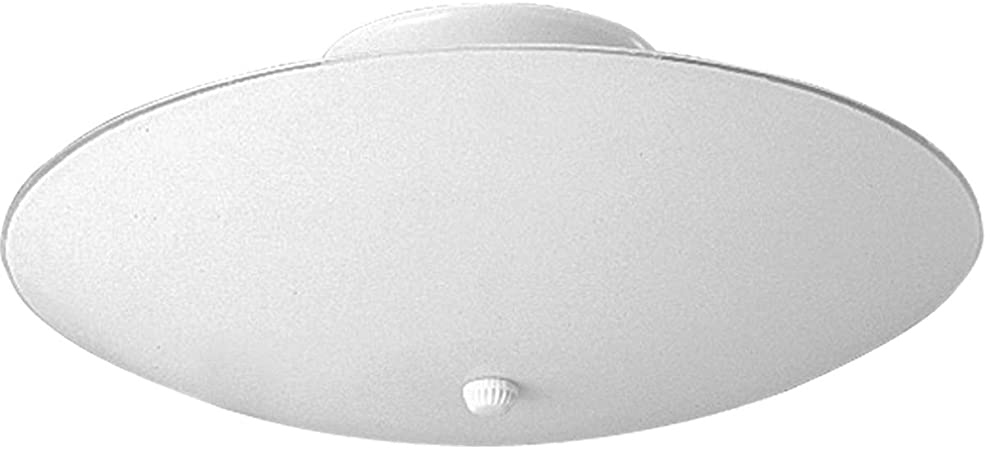 Progress Lighting P4609-30 Traditional Two Light Close-to-Ceiling from Round Glass Collection in White Finish, 12-Inch Diameter x 5-1/2-Inch Height