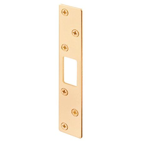 Prime-Line Products U 9535 Security Strike, 1-1/8-Inch by 6-Inch, Brass