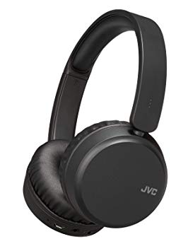 JVC Noise Cancelling Wireless Headpones, Bluetooth 4.1, Bass Boost Function, Voice Assistant Compatible - HAS65BNB(Black)