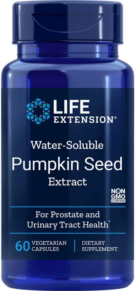 Life Extension Pumpkin Seed Extract, Water-Soluble, 60 vcaps