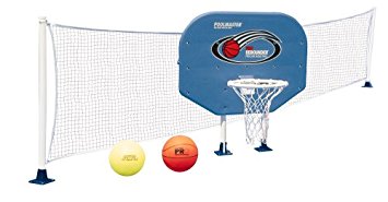 Poolmaster 72777 Above-Ground Poolside Basketball / Volleyball Game Combo