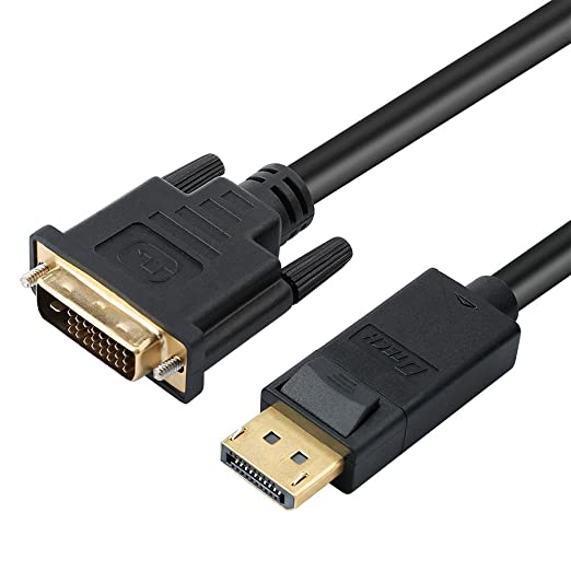 DTECH DisplayPort to DVI-D Dual Link Cable 1.8m Male to Male 60hz Monitor Video DP to DVI Cord